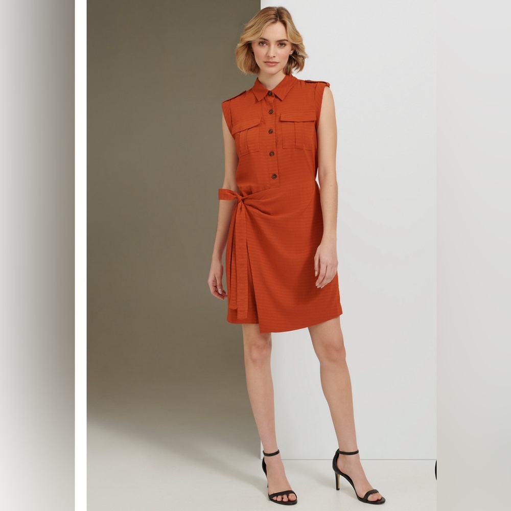 Calvin Klein Faux Wrap Dress